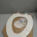 Mayfair Cassel Slow Close Toilet Seat, Easy Clean, Non Slip Premium Wood Seat, Easy Install, Made in USA, Elongated, Biscuit
