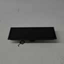 304 Stainless Steel Linear Shower Floor Drain with Tile Insert Grate Removable Cover 12 inch Long Rectangle, Matte Black Plated Finish