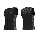 GoldFin Wetsuit Top for Men Women, 2mm Sleeveless Front Zip Neoprene Wet Suit Vest Jackets L