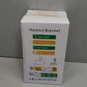 Electric Heated Blanket Throw 50''x60''Size Faux Fur Heating Blanket 10 Heating Settings, 1-8h Timer & Overheat Protection, Machine Washable, Soft Flannel and Sherpa Full Body Warmth (Light Gray)