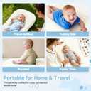 Baby Lounger & Snuggle Nest for Newborn 0-24 Months, Baby Nest Supervised Breathable Cotton for Newborn, Breathable Portable Infant Lounnger for Travel and Home, White (Lounger Cover Included