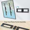 MOUNTUP TV Wall Mount Tilting TV Mount Bracket for Most 37-82 Inch Flat Screen/Curved Low Profile Wall Mount Saving Space Max VESA 600x400mm Hold up to 132 lbs Fit 16" 18" 24" Stud MU0008