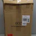 OCG 2 Tier Pull Out Cabinet Organizer (15.5" W x 21" D), Pull Out Drawers for Kitchen Cabinets, Pull Out Shelves for Base Cabinet Organization in Kitchen Bathroom Pantry, Chrome Finish