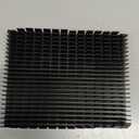 Aluminum Heat Sink 150x120x20mm Black Anodized Cooling Block for CPU Power Amplifier PCB Board Efficient Heat Dissipation