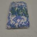 Floerns Women's Plus Size Floral Print Tie Front Square Neck Slit Hem Midi Dress Blue Flower XXXL 22