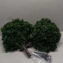 Artificial Boxwood Topiary Ball Tree with Ground Spike 27.5", Set of 2 Outdoor Faux Plants UV Resistant Fake Bushes Shrubs for Garden, Yard, Porch, Patio Decor