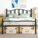 Metal Full Size Bed Frame with Headboard