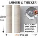Oxdigi Peel and Stick Vinyl Flooring 2 Rolls 23"x 393"/128 Sq.Ft, Self Adhesive Vinyl Floor Tiles Wood Plank Flooring Waterproof Wear-Resistant for Any Room, Easy DIY Floor Coverings, Light Wood