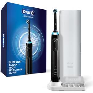 Oral-B Pro 5000 Smartseries Power Rechargeable Electric Toothbrush with Bluetooth Connectivity, Black Edition
