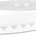 26 Feet Silicone Seal Strip, Weather Stripping Seal Tape for Door, Window & Shower Glass Gaps (White, 25MM)