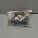 Foxiny Plus Size Curvy Sexy Stocking Mini Skirt Wireless Mesh Lace Garter Lingerie with Thong Set 4 Pieces Women Sheer Floral See Through Bra Panty Outfits Choker Bows, Black Pink, Size: 4X-Large