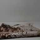 Easycozy Faux Cowhide Large Cow Print Rug - 4.7 x 5.2 Feet, Thickened Elastic for Bedroom, Living Room, Home Office, Western Decor (Brown)