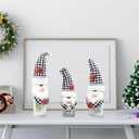 CYNOSA 3Pcs Cute Christmas Gnomes Table Signs Christmas Decorations for Home Winter Rustic Gnomes Tabletop Centerpieces Block Signs for Xmas Holiday Party Indoor Home Decor