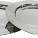 13" Stainless Steel Handmade Charger Plates, Silver Charger Plates, Metal Silver Chargers for Dinner Plates, Plate Chargers Set of 6