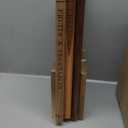 Cutting Board Set with Stand -Book-Shaped Wooden Chopping Boards Labeled for Meat, Fish, Cheese, Bread, Fruits & Vegetables - Decorative Kitchen Gift