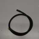 Motoforti Universal Tire Inflator Hose Adapter, Tire Inflator Extension Hose Chuck Adapter Air Pump Tube Tire Valve Connection Pipe, 80cm Length, Copper Rubber, Black, 1 Pc