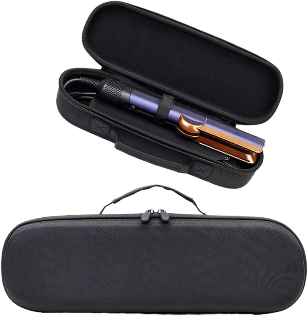 BUBM Travel Case for Airstrait Straightener/Corrale Styler Straightener,Airstrait HT01 Accessories Tools Hard Case, Waterproof Storage Bag - Black