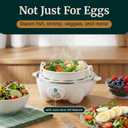 Elite Gourmet EGC-007## Rapid Egg Cooker, 7 Easy-To-Peel, Hard, Medium, Soft Boiled Eggs, Poacher, Omelet Maker, Auto Shut-Off, Alarm, 16-Recipe Booklet, White