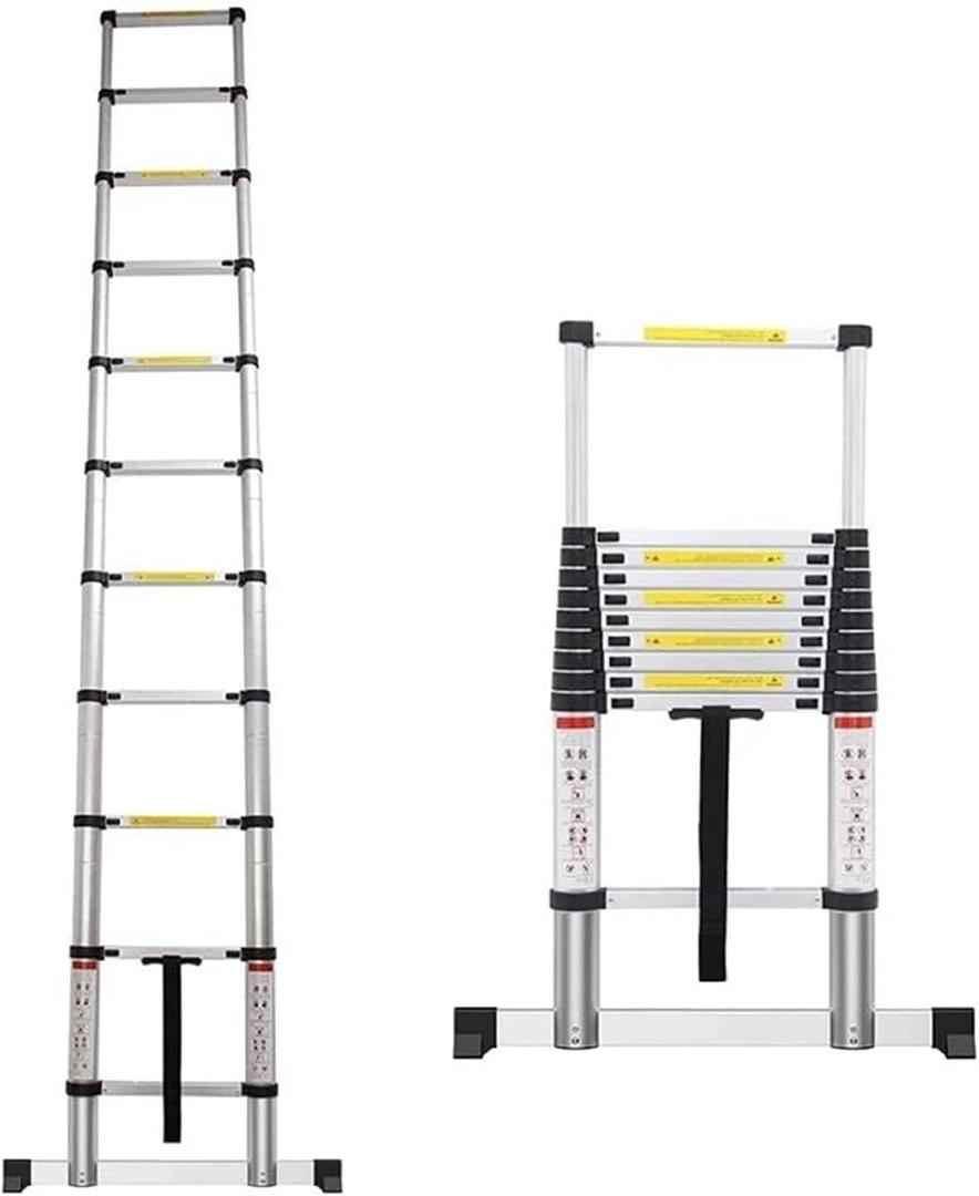 Outside of Home Users Telescoping Ladder 20ft / 16ft / 12.5ft / 10.5ft Aluminum Extension Telescopic Ladders for Rooftop RV Attic Outdoor Indoor Use Load 150kg (Size : 7m/23 ft)
