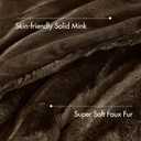 Madison Park Duke Luxe Faux Fur Reversible Comforter Set, Soft Plush Reverse, Modern Down Alternative Filling Cozy Bedding, Box Quilted Warm Cover, Matching Shams, Full/Queen, Chocolate 3 Piece, Size: Full/Queen