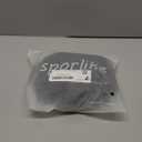 SPORLIKE Women One Piece Swimsuit V-Neck Ruffle Bathing Suit Padded Monokini (Medium, Solid Black)