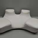 Side Sleeper Pillow with Arm Hole, Upgraded Height Arm Pillow for Larger Frames, Shoulder Relief System, Premium Memory Foam, Suitable for Side, Back and Stomach Sleepers - Grey (7.1in Height)