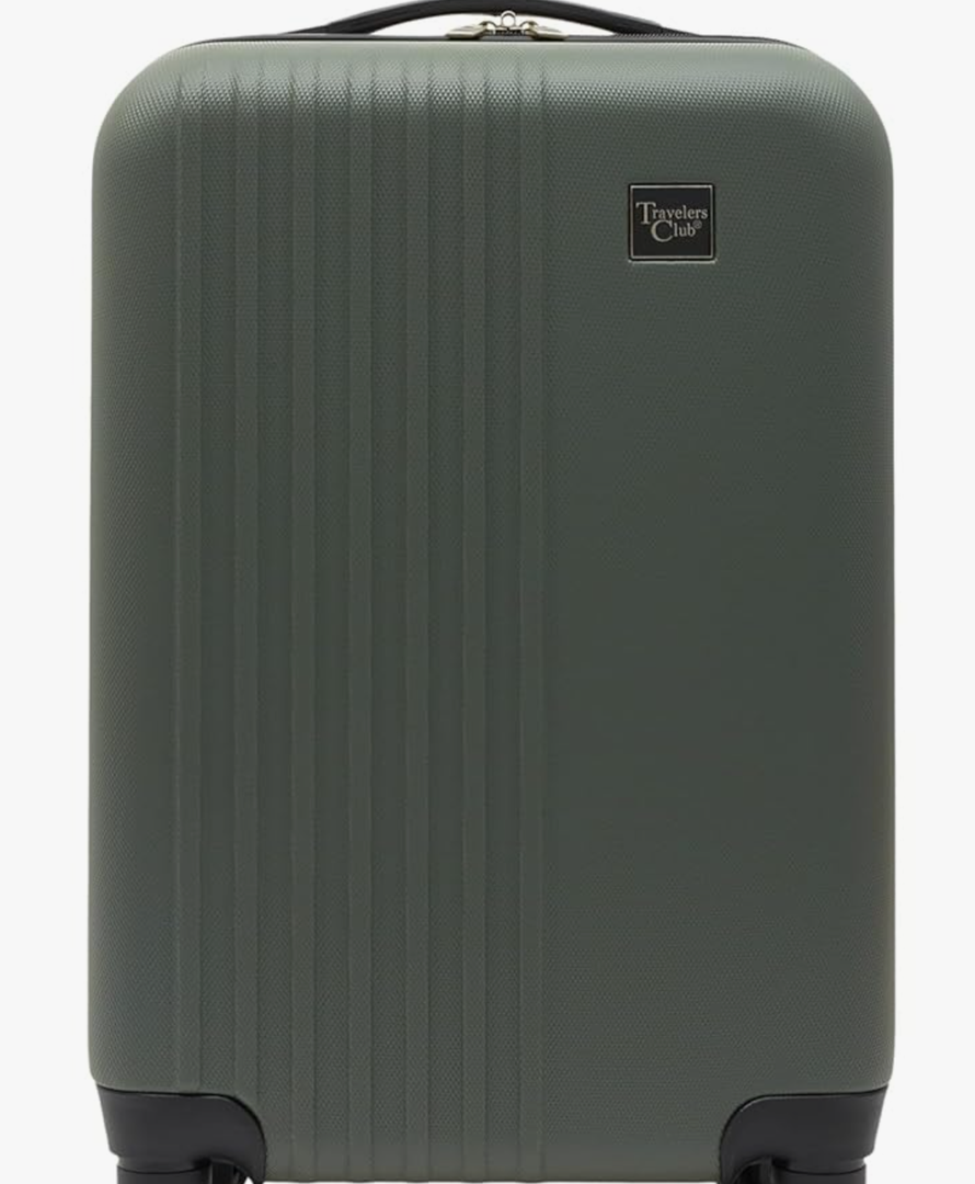 Travelers Club Cosmo Hardside Spinner Luggage, Fern Green, Carry-On 20-Inch
