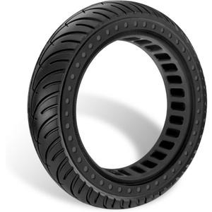 GYL 50/75-6.1 Scooter Tire Solid: 8.5 Inch Tubeless Tires for Hover 1 Pioneer Journey Jive Aovopro ES80 Hiboy S2 Gotrax GXL V2 Rival XR Apex XL Electric Scooter, 8 1/2'' Replacement Wheel Black 1 Pcs