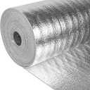 Reflective Insulation Roll 59in x 10Ft (3mm) Foam Core Radiant Barrier Double Reflective Aluminum Foil Wrap Insulation Sheet Thermal Shield for Winter RV Window Thermal Cold Insulating Summer Heat