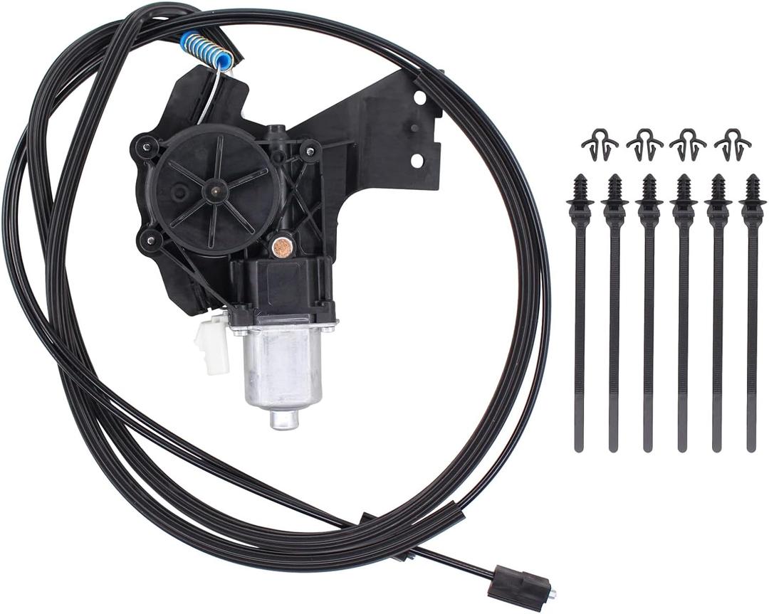 ApplianPar Rear Sliding Window Motor and Cable for Dodge Ram 1500 2500 3500 4500 5500 2010-2014