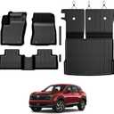 Floor Mats for Nissan Kicks 2025-2026, All Weather Floor Mats Trunk Cargo Liner and Door Sill Guards Accessories, Full Coverage Set (Fit for FWD/AWD)