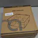 Charger and Cable Organizer Box with 10 Wire Ties, Adapter Storage Box, Plastic Charger Cable Cord Storage Organizer