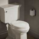 " KOHLER 20455-96 Ridgewood Round Soft Close Toilet Seat, Quiet-Close, Wood Toilet Seat, Home Essentials, Biscuit"