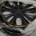 Universal 17 Inch Hub caps Wheel Covers for Cars, Set of 4 Fits Most Cars Hubcaps 17" Wheel Rim Cover Replacement Black Lacquer