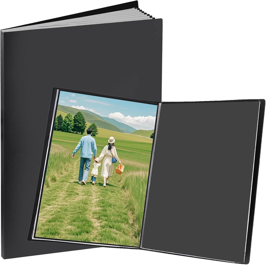 Large 13"x19" Art Portfolio Heavy Duty Binder with Plastic Sleeves, Portfolio Folder with 30 Clear Sheet Protectors, Display 60 Pages, Poster Binder (medium13x19in)
