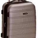 Rockland Melbourne Hardside Expandable Spinner Wheel Luggage, Carry-On 20", Silver
