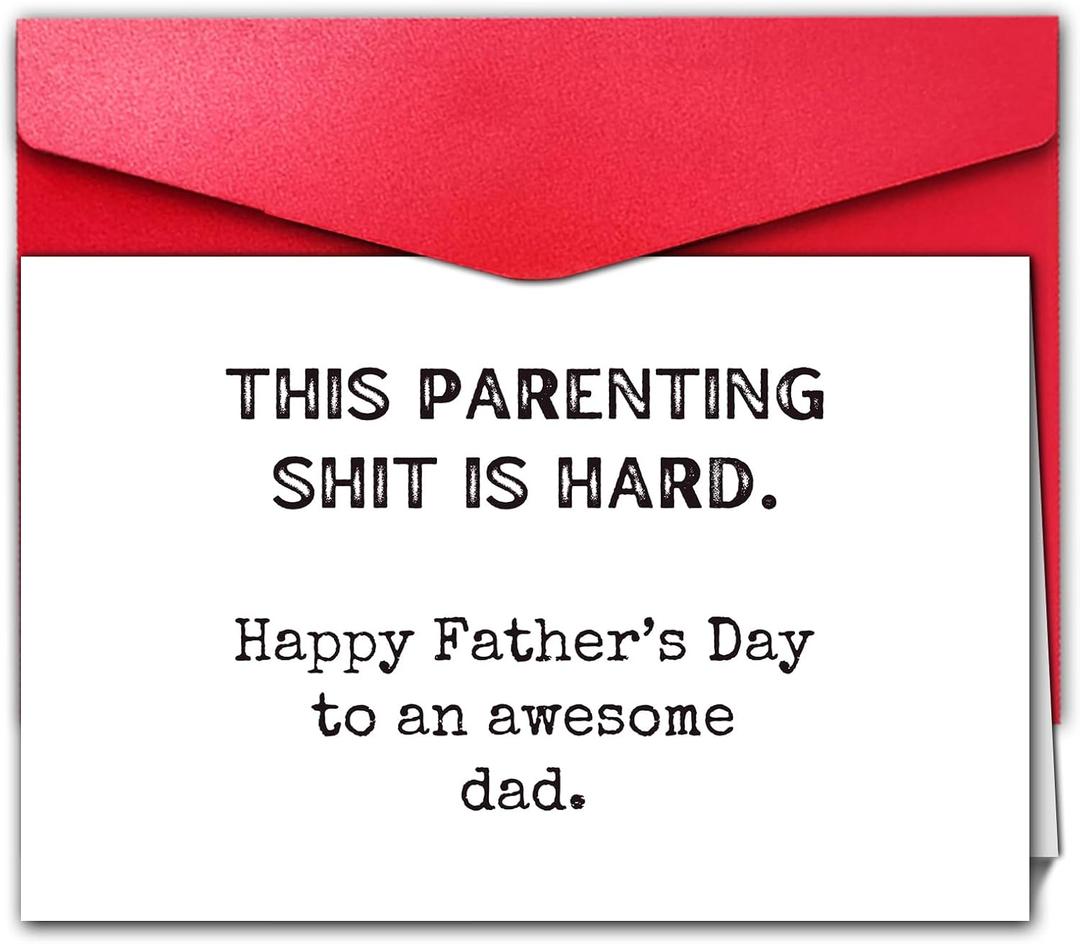 Fathers Day Gift from Wife, Funny Fathers Day Card for Husband, Snarky Humor Card for Dad (Awesome Dad)