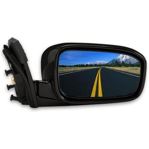 Right Passenger Side Rear View Mirror Replacement for Honda Accord LX/EX/SE 2003 2004 2005 2006 2007 - Rearview Mirror with 5pins, Power Adjustment, Heating. OEM: 76200-SDA-A11, 76200-SDA-A13 (Black)