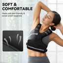 HEETA Adjustable Weighted Vest for Women Men, 4-10lbs/10-18lbs/20-32lbs Body Weight Vest Exercise Set with 6 Ironsand Weights & Reflective Strips for Walking Running Workout Cardio Strength Training