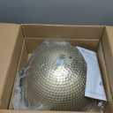 ELYONA 2 Pack Large Hammered Pendant Light Fixtures, 16 Inch Ash Wood Vintage Dome Hanging Lamp, Antique Gold Mid Century Pendant Lighting for Kitchen Island, Farmhouse, Dining Room, Brushed Brass