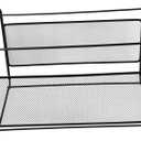 Housoutil File Racks for Desktop Document Holder Paper Organizer Mesh File Organizer Black