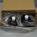 2 Pack Socket Fan Light and 360 Light Socket Extender, 18.5'' Socket Ceiling Fans with Remote, 3 Colors LED Light Bulb, Screw in Small Ceiling Fan for Bedroom Living Room Kitchen Garage, Black