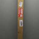 Exclusive Home White Mosaic 1" Curtain Rod and Coordinating Finial Set, Matte Black, Adjustable 66"-120"