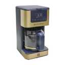 West Bend Drip Coffee Maker Brews Hot or Iced, Programmable with Brew Strength Selector Auto Shut-Off and 6 Functions Permanent Mesh Filter and Glass Carafe, 12-Cup