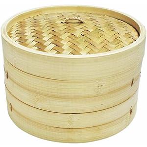 8" Bamboo Steamer Set Sunrise Kitchen Supply