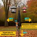 Squirrel Baffle for Bird Feeder Pole, Squirrel Proof Bird Feeder Protection | Easy Installation, Weatherproof Plastic, Fits Yards & Farms, Stops Squirrels & RaccoonsBalck