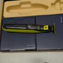 Philips Norelco One 360 Hybrid Face, Electric Beard Trimmer and Shaver, with 360 Technology, 1x 360 for Face, 5in1 Adjustable Comb, Model QP2724/90 (Black & Lime Green)