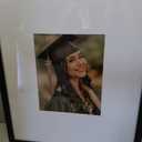 16x20 Graduation Signature Picture Frame with White Mat Display 8x10 Photo for Graduation, Celebrations and Wedding, Black Wood Frame for Wall Hanging - Mounting Hardware Included