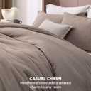 Bedsure Queen Comforter Set - Khaki Soft Bedding for All Seasons, Cationic Dyed Bed Set, 3 Pieces, 1 Queen Size Comforter (90"x90") and 2 Pillow Shams (20"x26"+2")