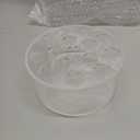 4 Pack Clear Acrylic Flower Vase Circle Floral Centerpiece Dining Table, 5.9 Inch Wedding Round Flower Vase, 15 Holes Modern Acrylic Low Vases with Holes